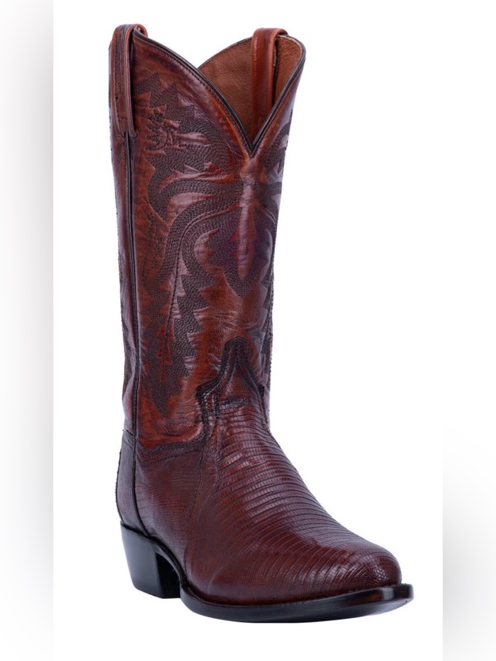 DAN POST MEN WINSTON EXOTIC LIZARD WESTERN BOOT ROUND TOE size 11 D